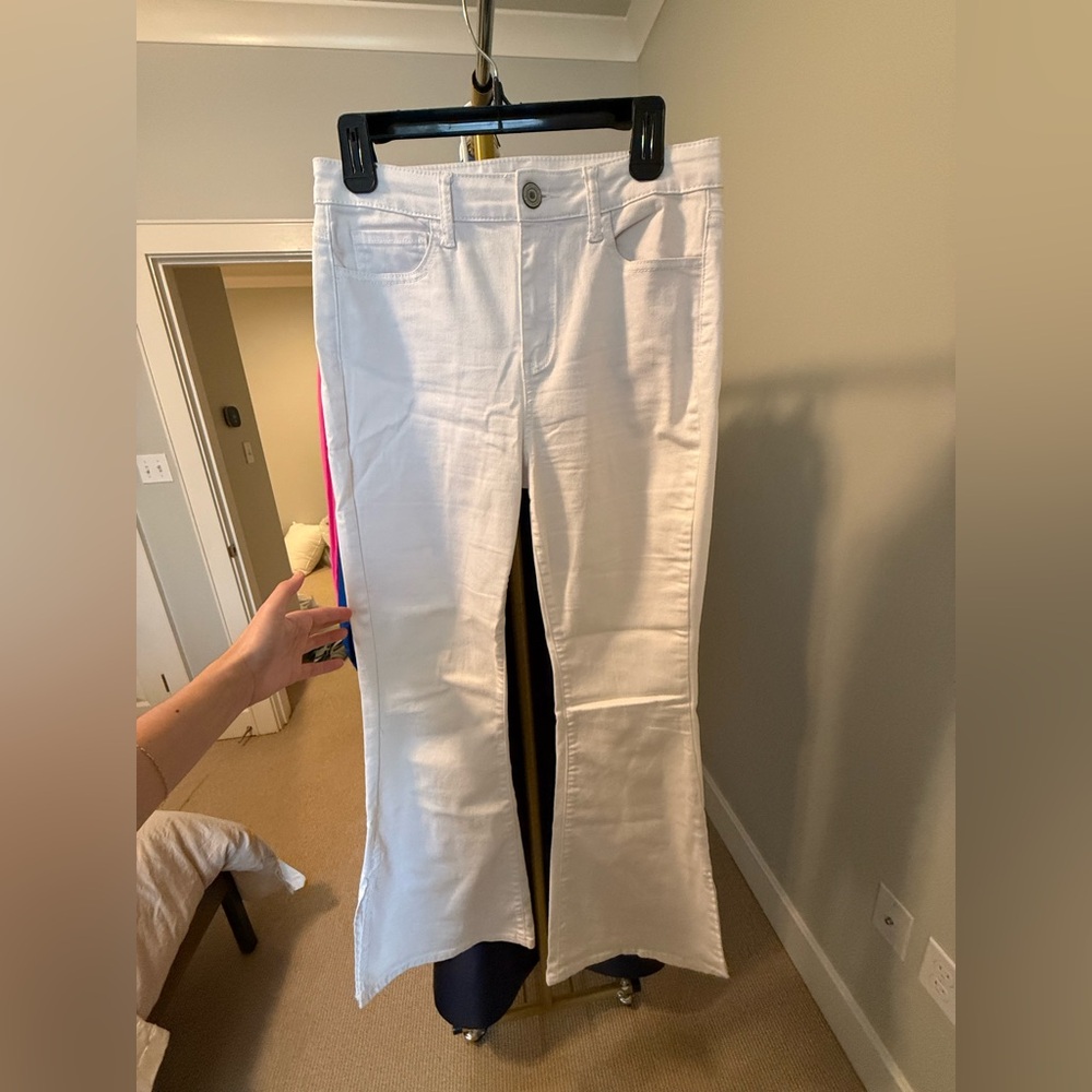 SO White High-Rise Flare Jeans